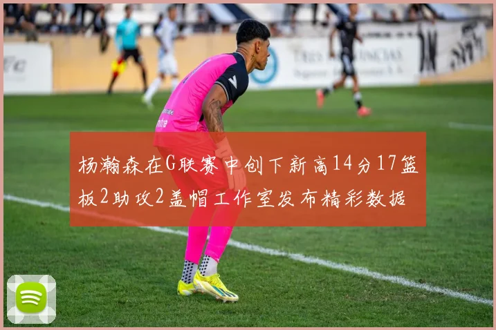 杨瀚森在G联赛中创下新高14分17篮板2助攻2盖帽工作室发布精彩数据海报