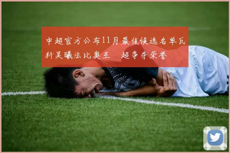 中超官方公布11月最佳候选名单瓦科吴曦法比奥王燊超争夺荣誉